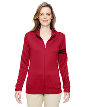 adidas Golf Ladies' climalite 3-Stripes Full-Zip A191 POWER RED/ BLACK