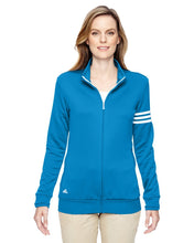 adidas Golf Ladies' climalite 3-Stripes Full-Zip A191 OASIS/ WHITE