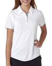 adidas Golf Ladies' climacool Mesh Color Hit Polo A222 WHITE/ MID GREY