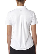 adidas Golf Ladies' climacool Mesh Color Hit Polo A222 WHITE/ MID GREY