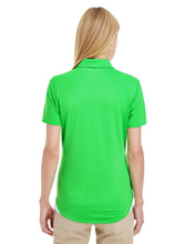 adidas Golf Ladies' 3-Stripes Shoulder Polo A235 SOLAR LIME