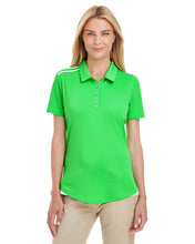 adidas Golf Ladies' 3-Stripes Shoulder Polo A235 SOLAR LIME